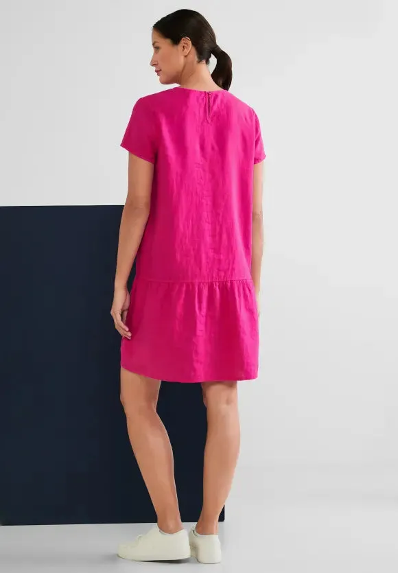 143471- Hot Pink Linen Dress - Street One