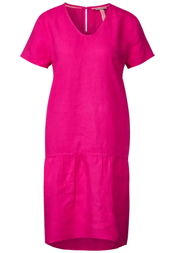 143471- Hot Pink Linen Dress - Street One