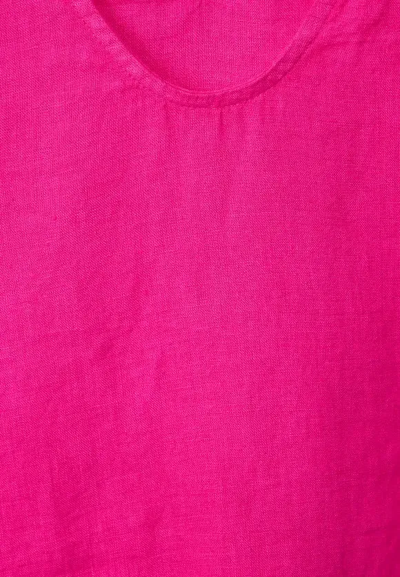 143471- Hot Pink Linen Dress - Street One