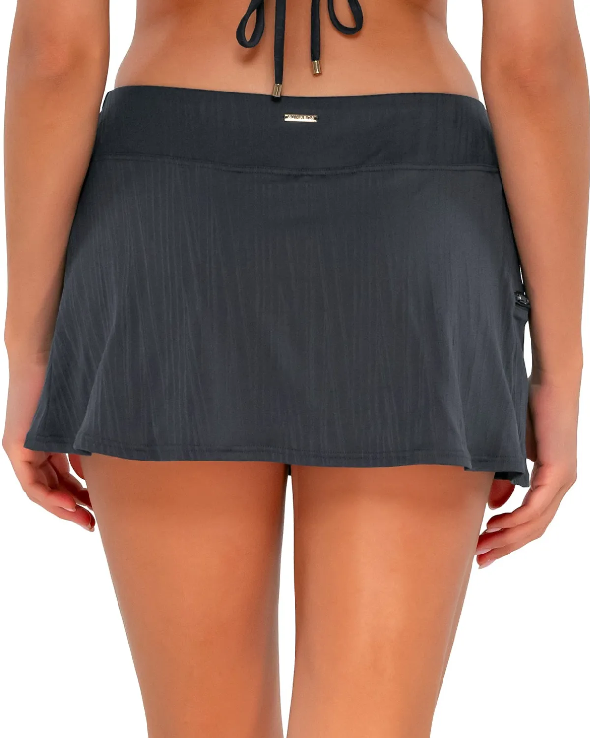 2024 Sunsets Slate Seagrass Texture Sporty Swim Skirt - 40B