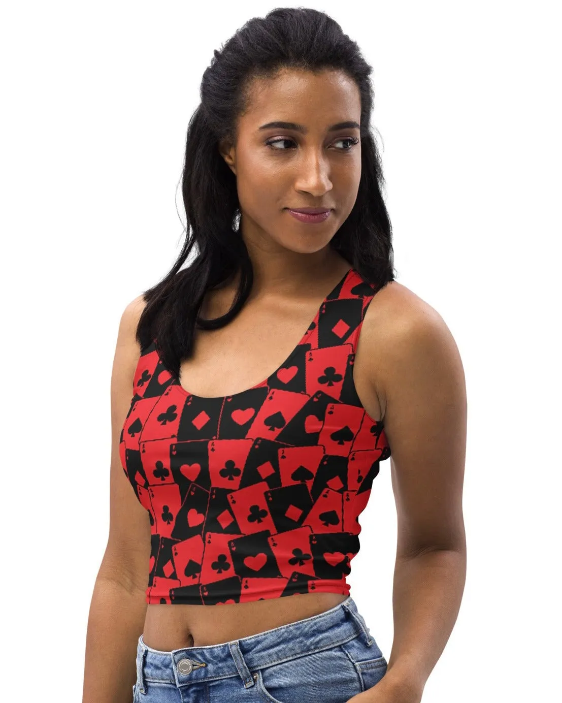 Ace Of Hearts Crop Top