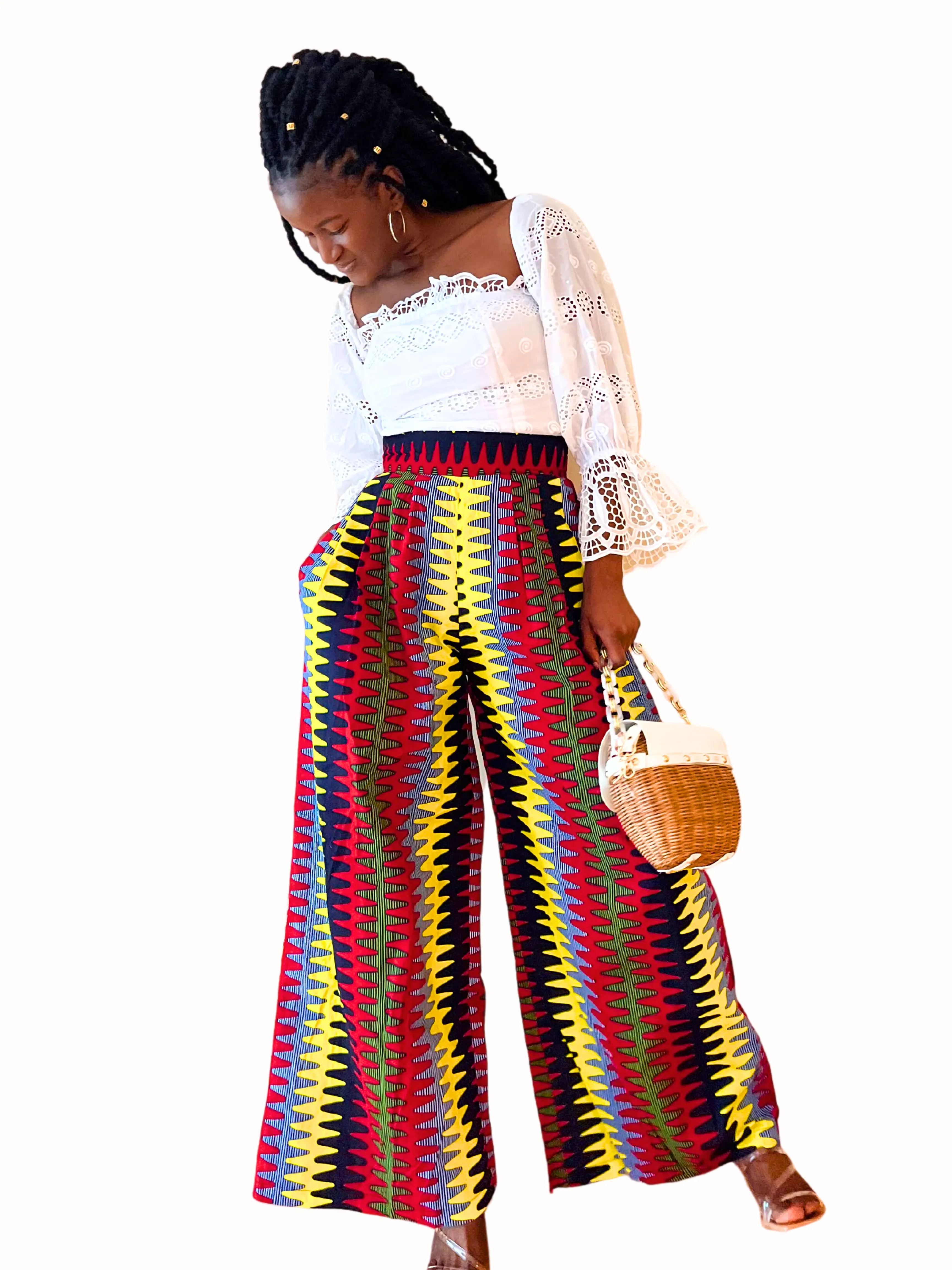 African Print Palazzo Pants