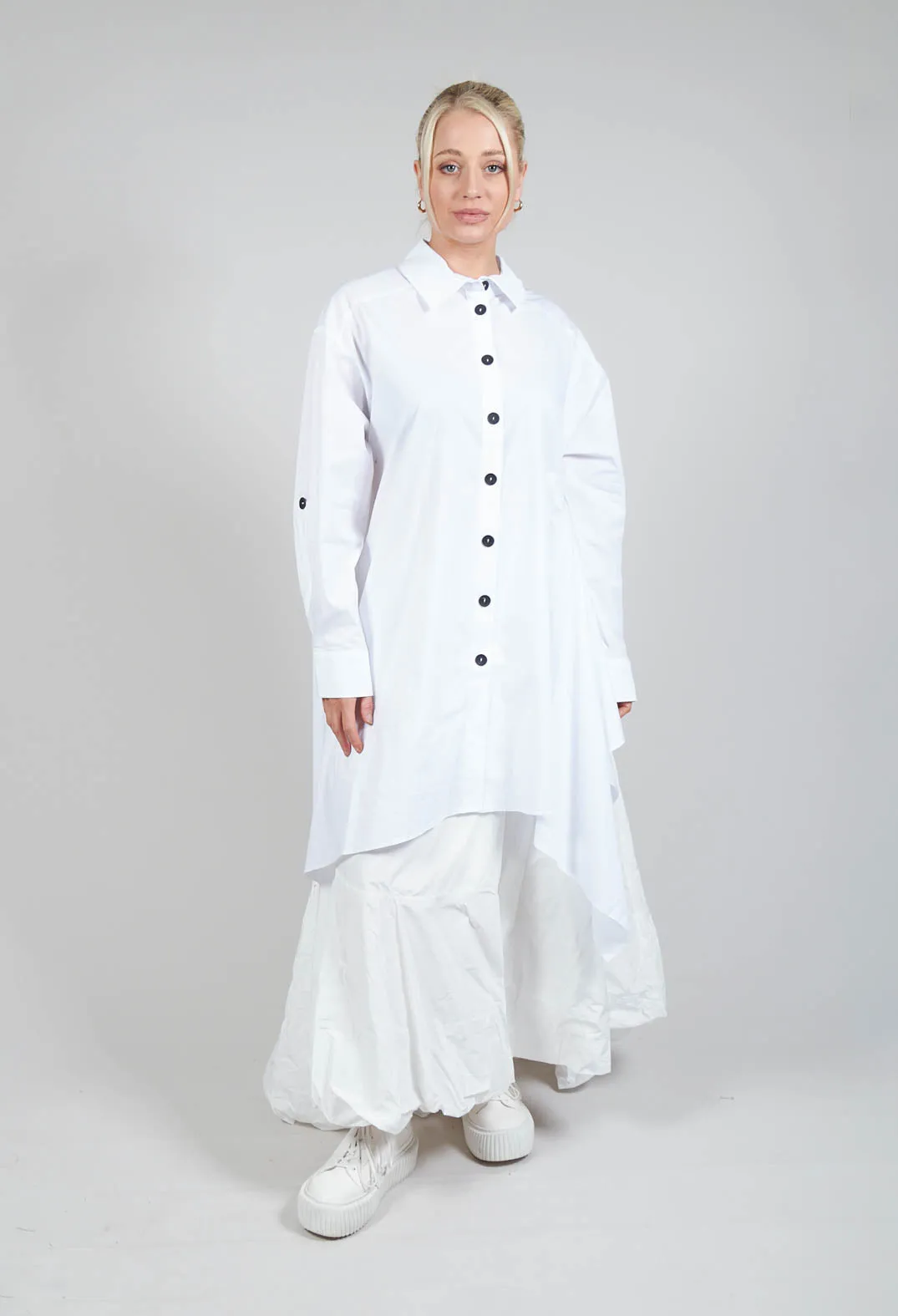 Asymmetrical Tunic in White