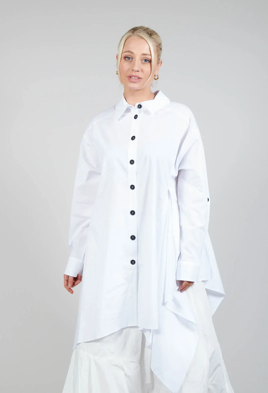 Asymmetrical Tunic in White