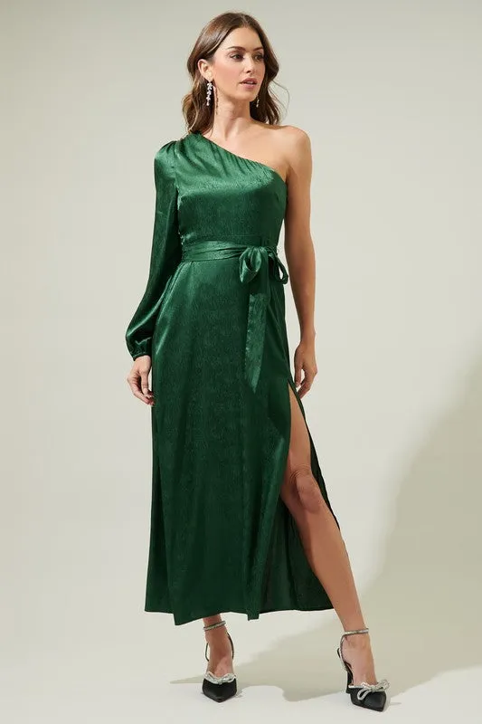 Azazie One Shoulder Maxi Dress