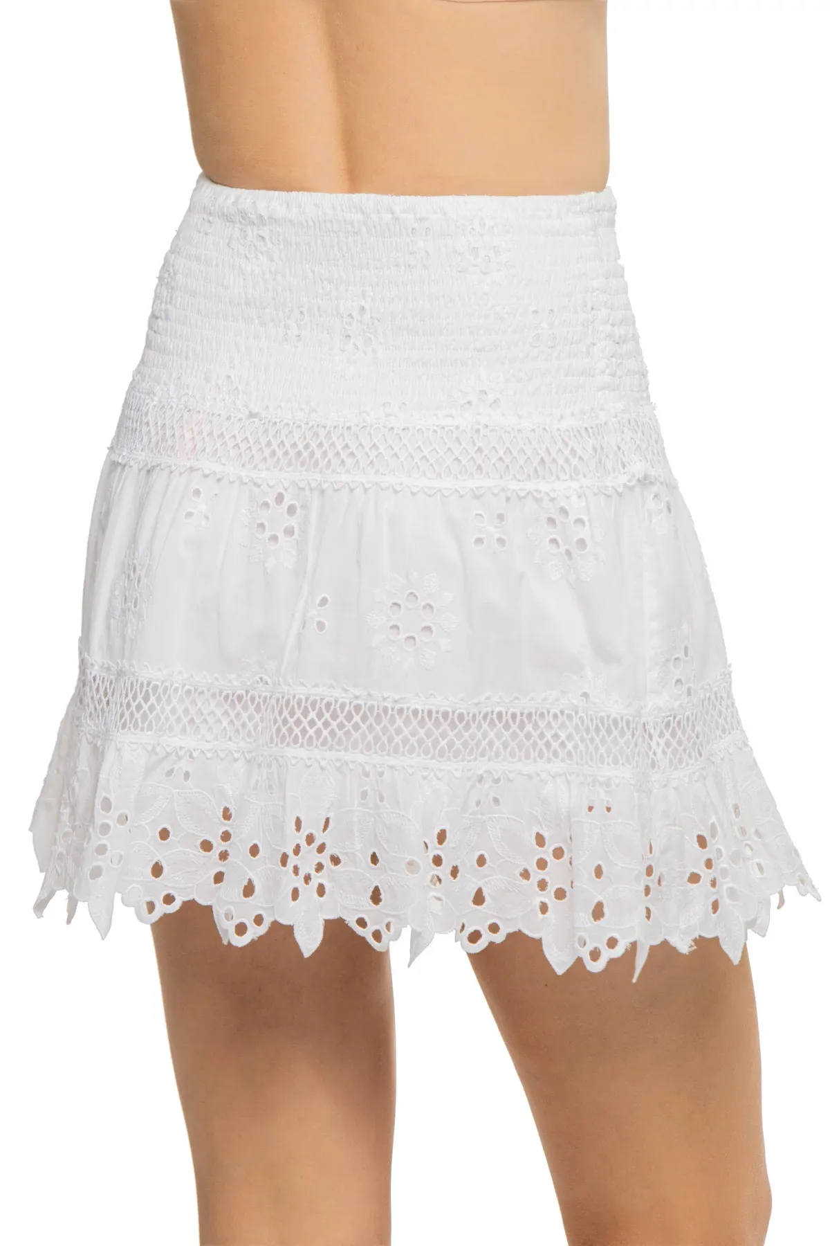 Barberina Embroidered Mini Skirt