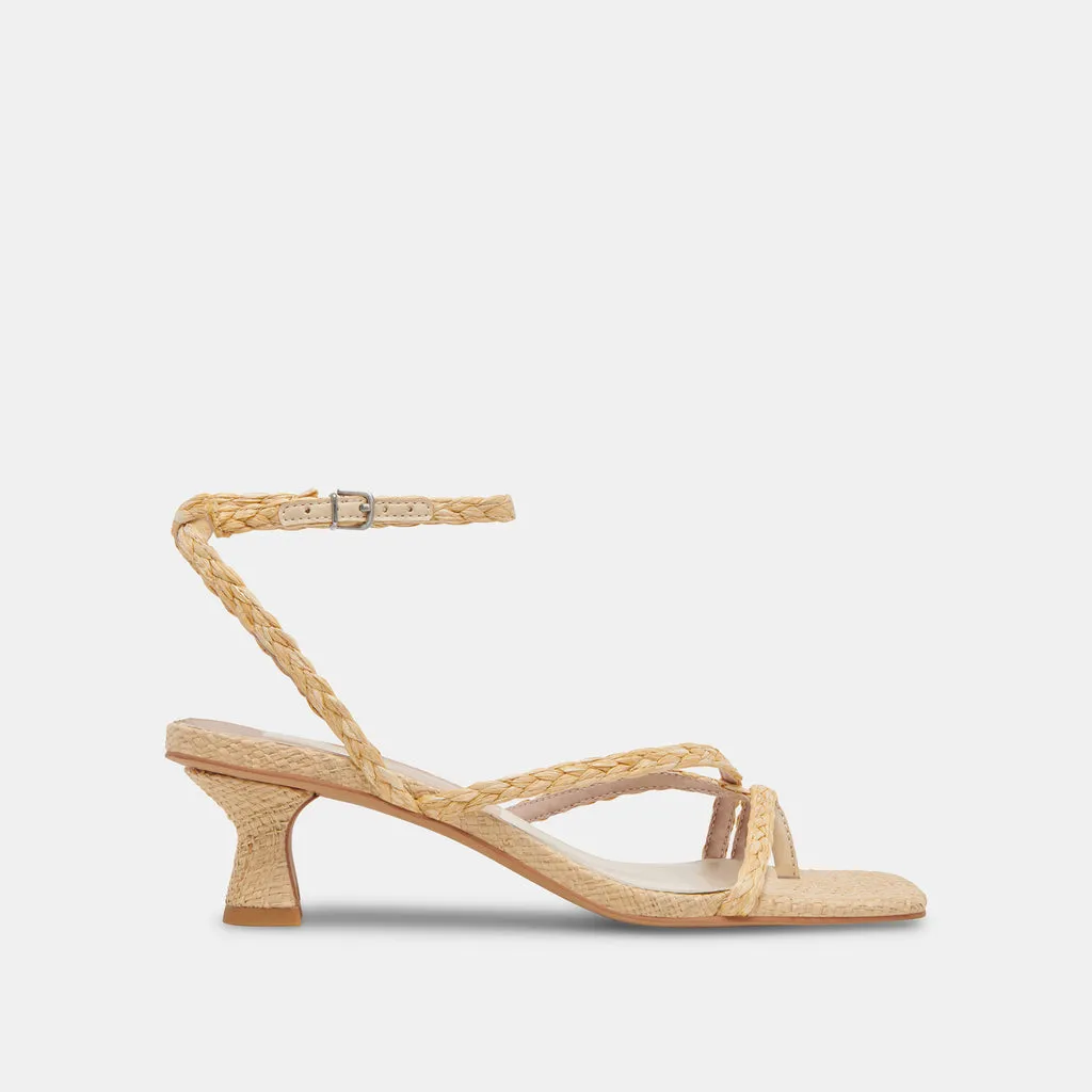 BAYLOR Heels Natural Leather | Natural Leather Heeled Sandals– Dolce Vita 6875500085314