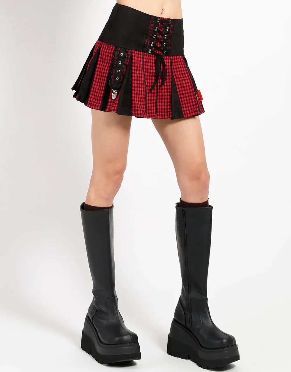 Bo Peep Skirt Blk/Red