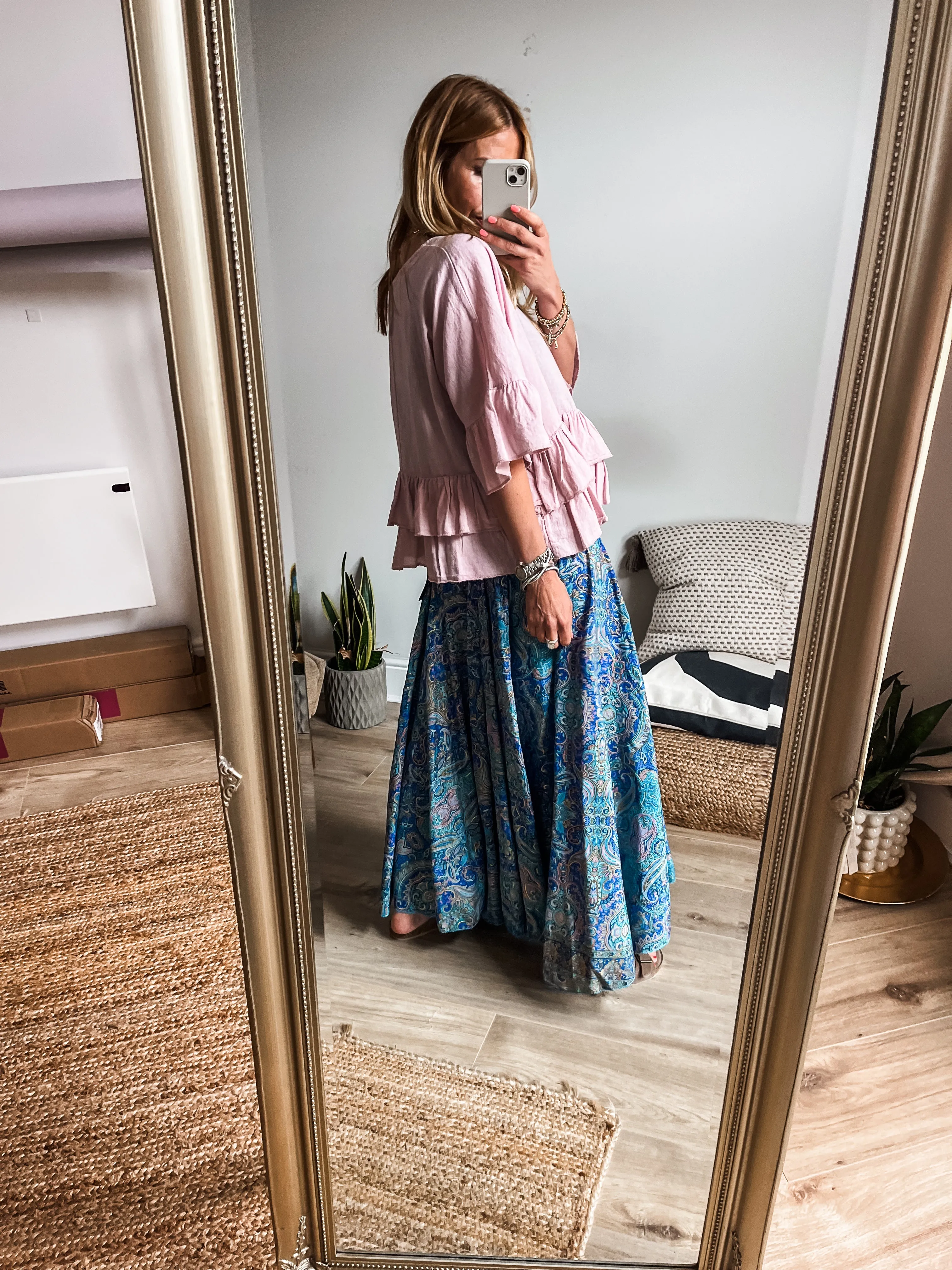 Boho Print Palazzo Pants