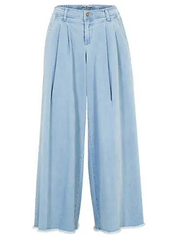 bonprix Pull-On Denim Culottes | Grattan