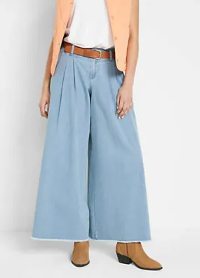 bonprix Pull-On Denim Culottes | Grattan