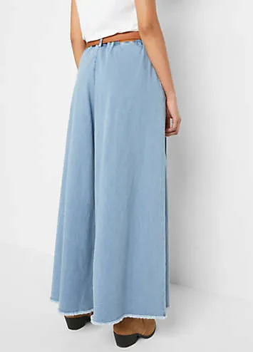 bonprix Pull-On Denim Culottes | Grattan