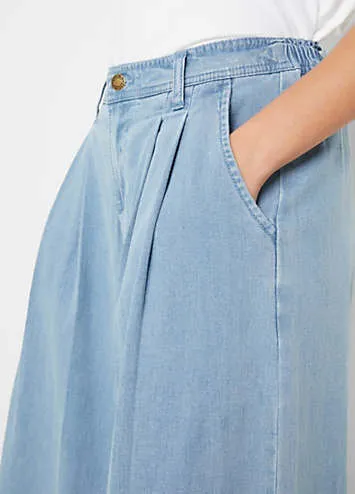 bonprix Pull-On Denim Culottes | Grattan