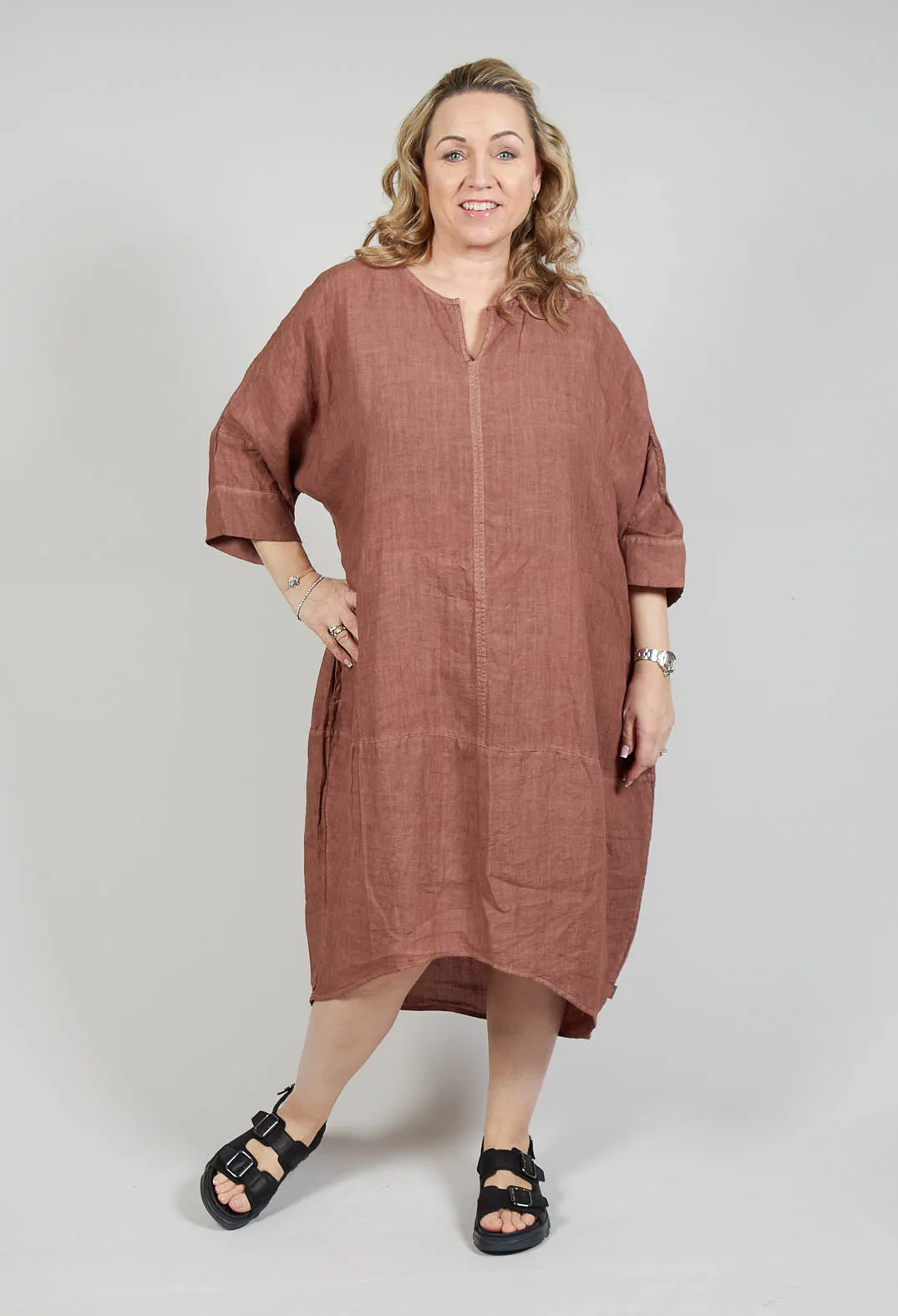 Bula Dress in Pecan