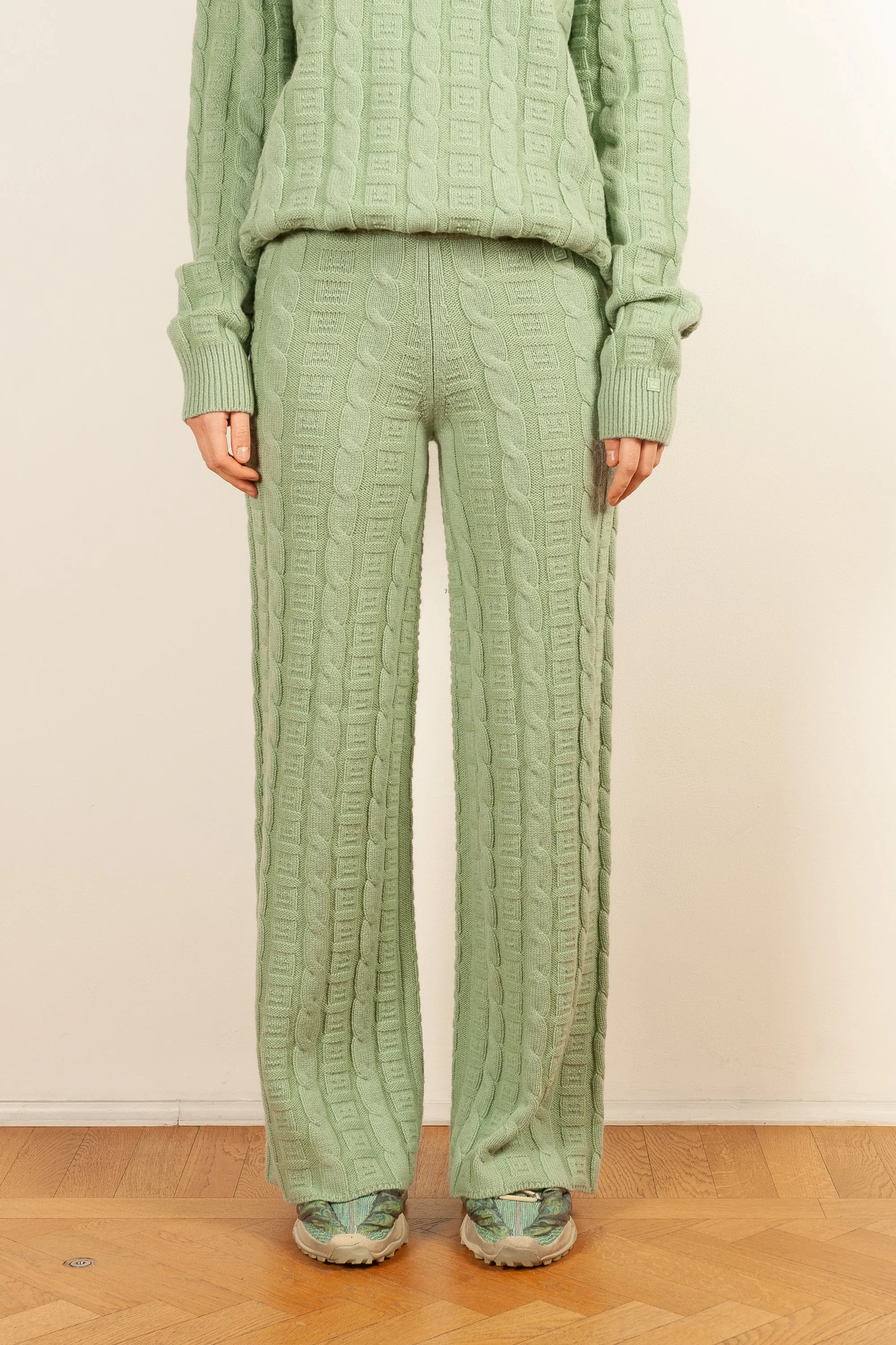 Cable Wool Trousers