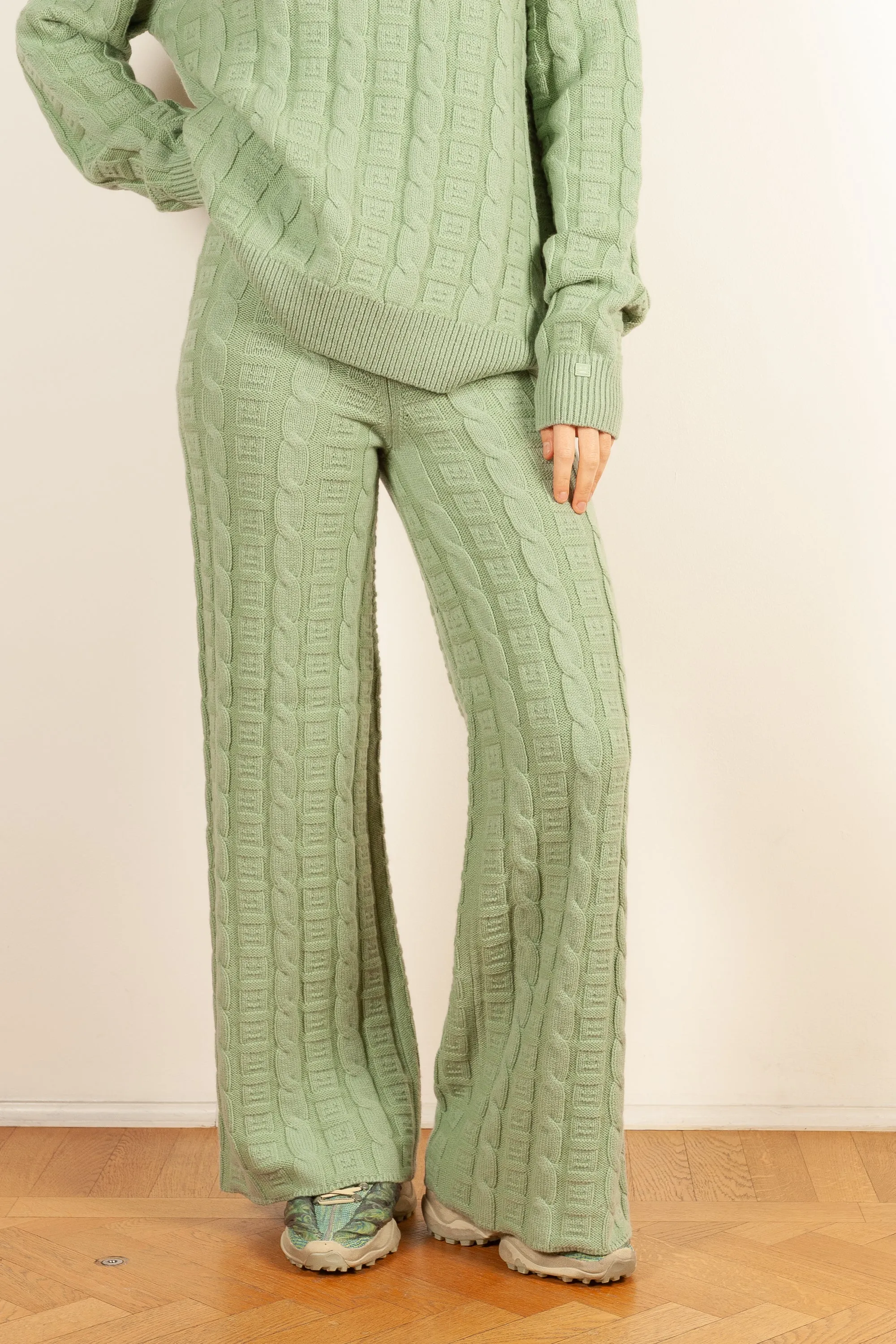 Cable Wool Trousers