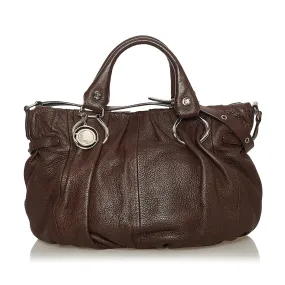 Celine Leather Satchel (SHG-37338)