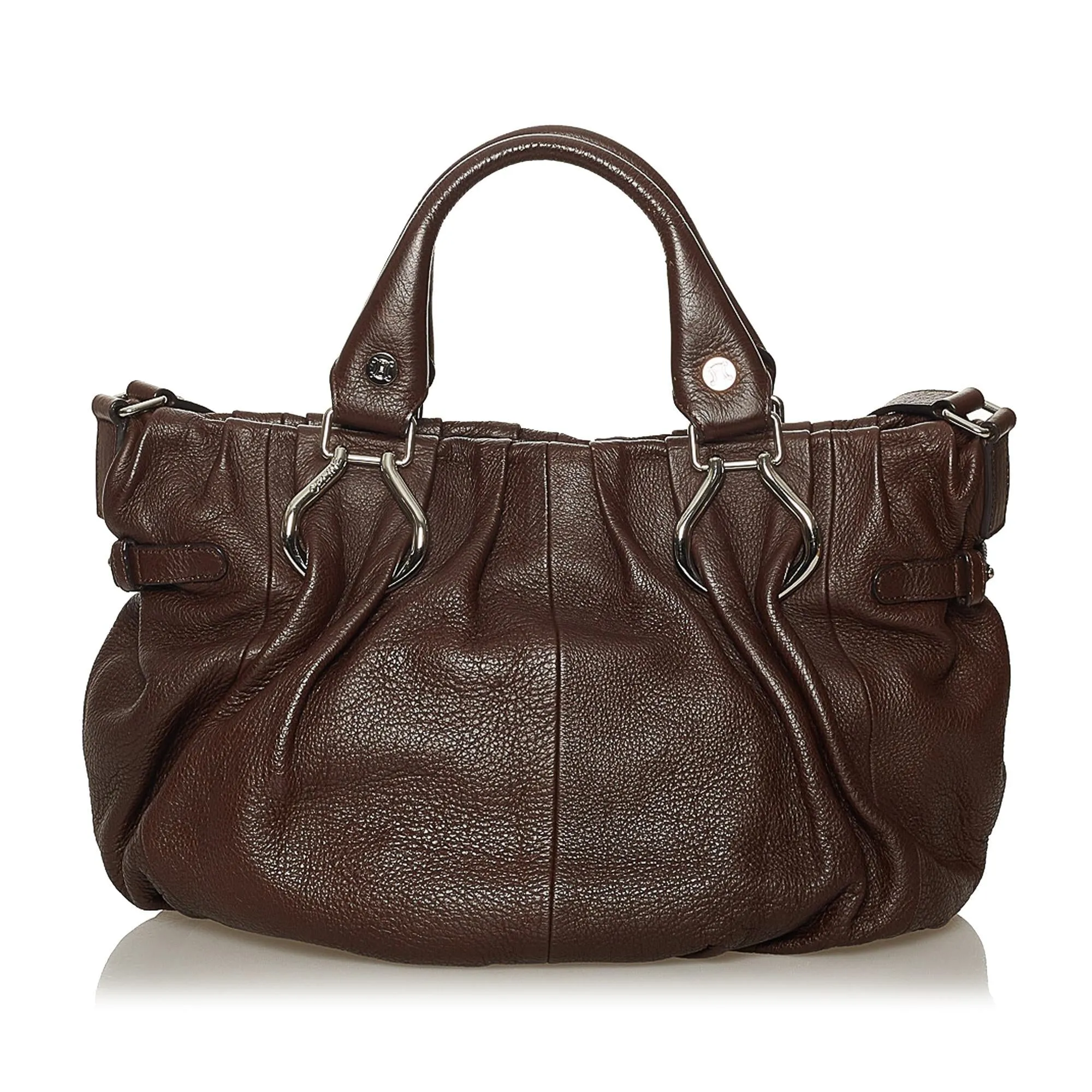 Celine Leather Satchel (SHG-37338)