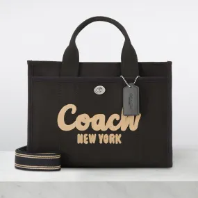 COACH Cargo Canvas Logo Tote Bag - Black