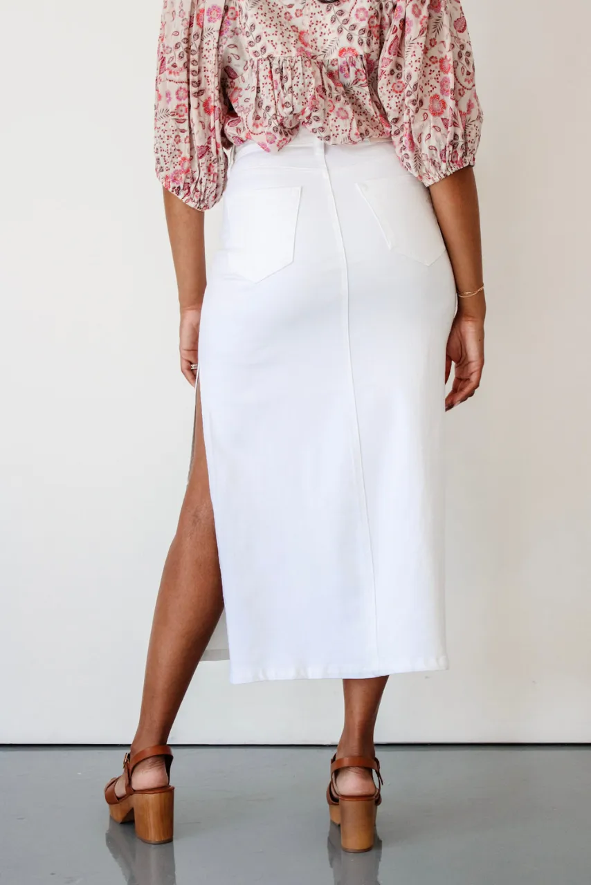 Countryside Denim Midi Skirt