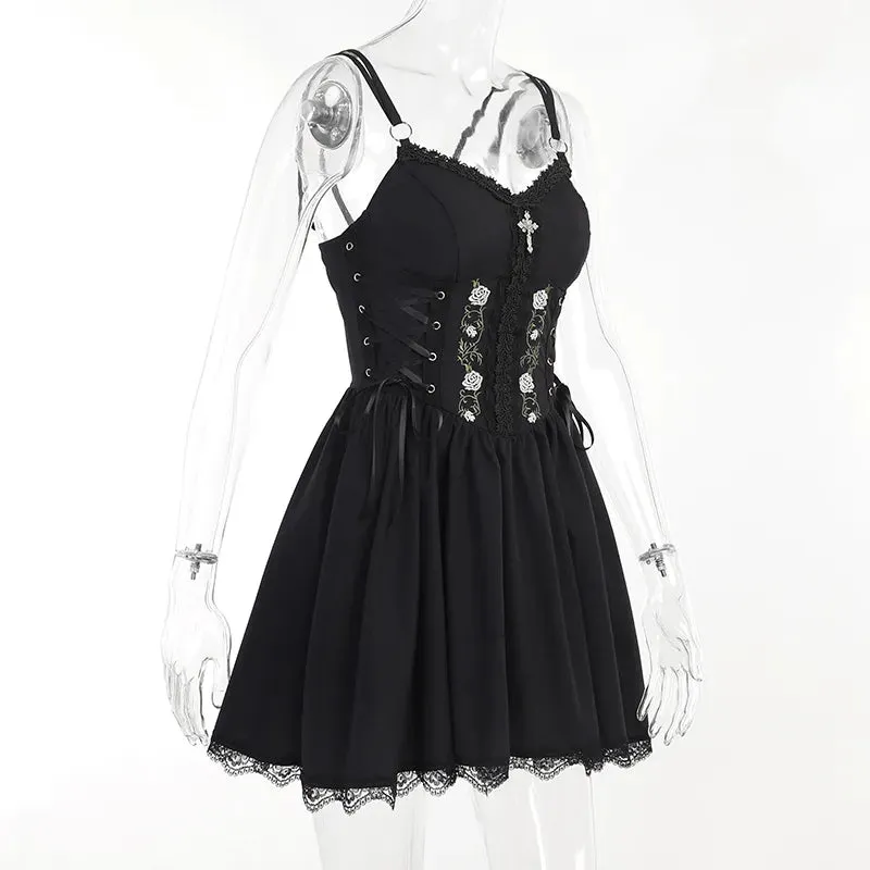 Dark Gothic Aesthetic Bandage Corset Dress