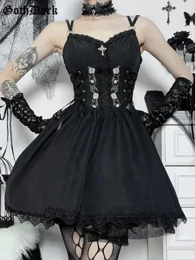 Dark Gothic Aesthetic Bandage Corset Dress