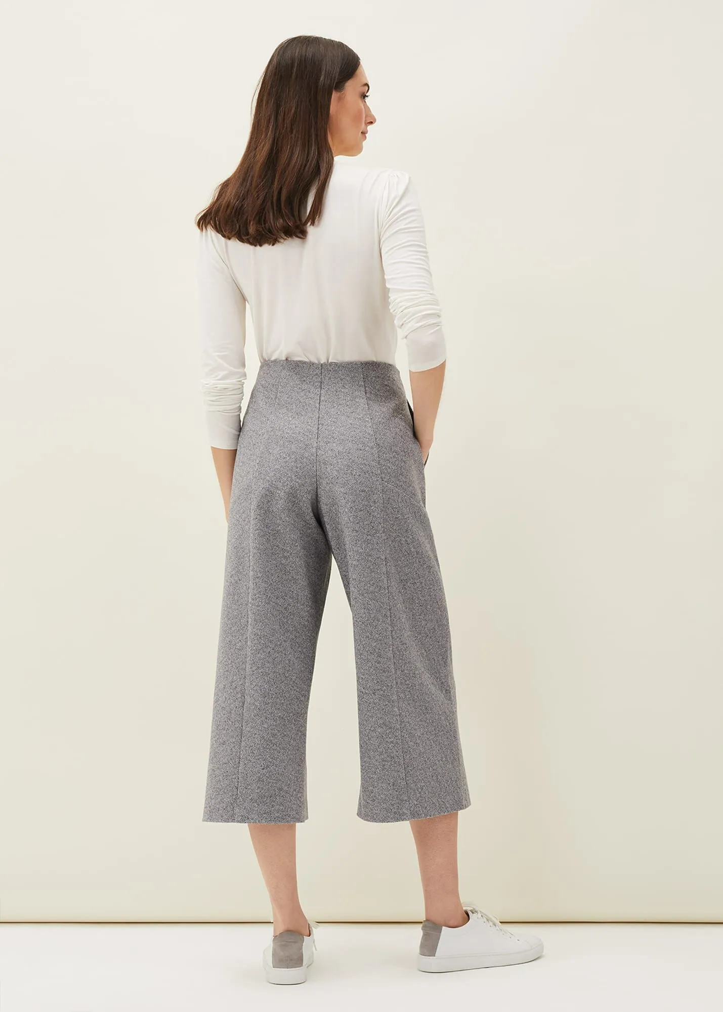 Diza Herringbone Culottes