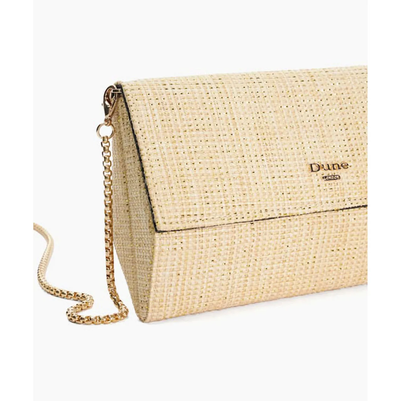 DUNE LONDON Ballads Clutch Bag - Gold