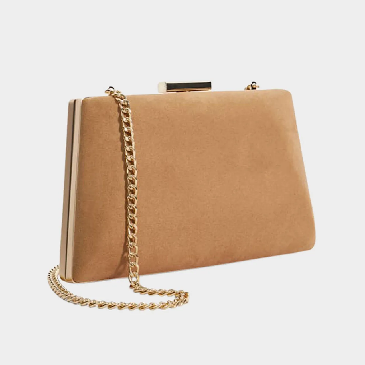 DUNE LONDON Bellaria Clutch Bag - Camel