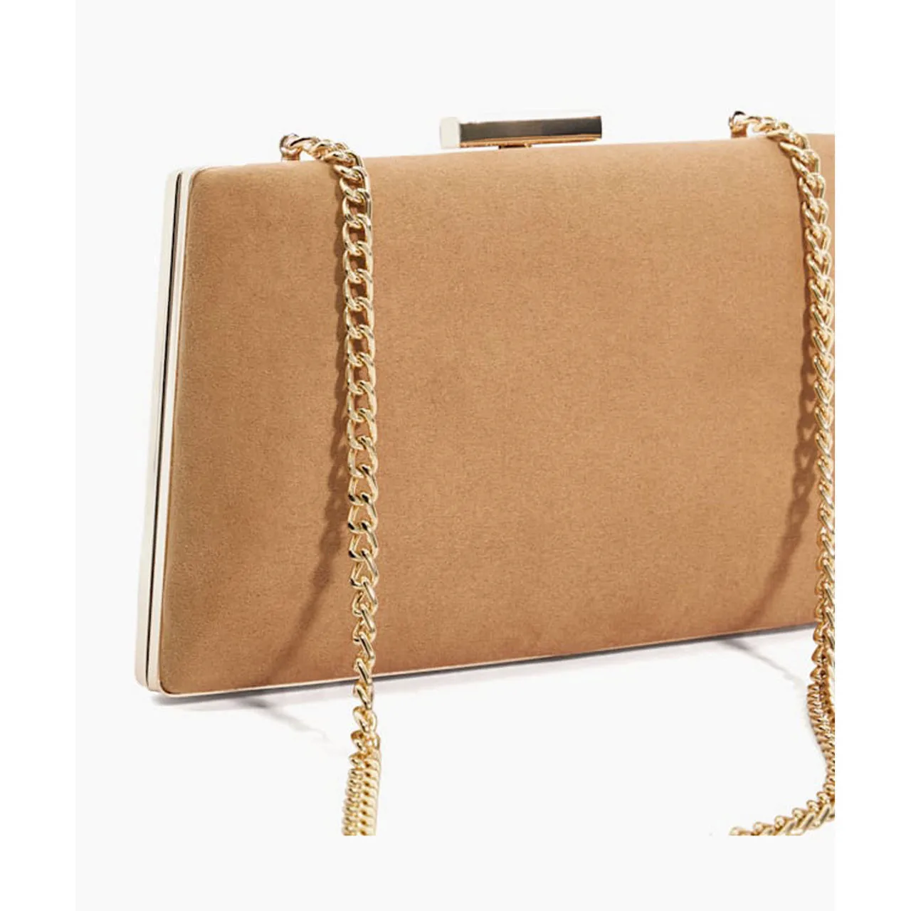 DUNE LONDON Bellaria Clutch Bag - Camel