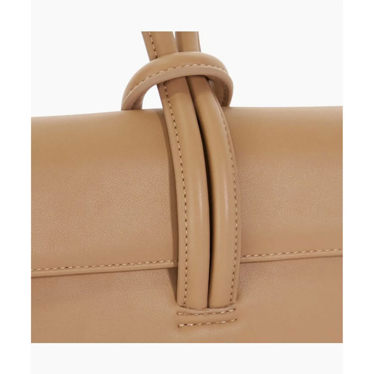 DUNE LONDON Brynie Loop Clutch Bag - Camel