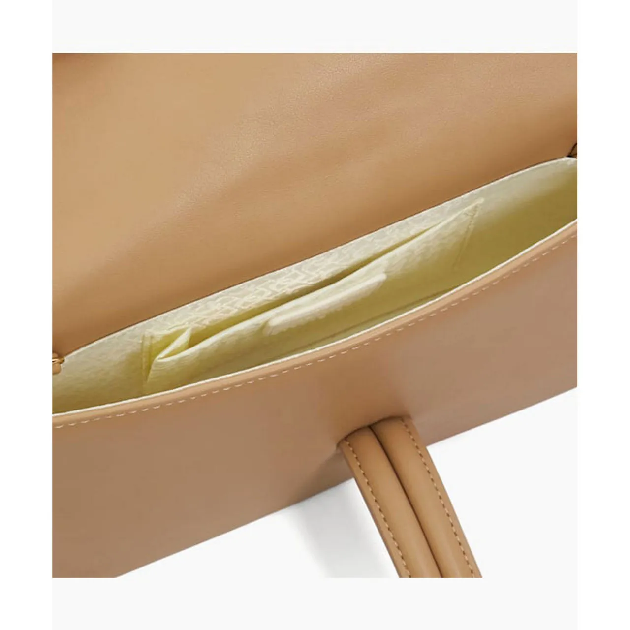 DUNE LONDON Brynie Loop Clutch Bag - Camel