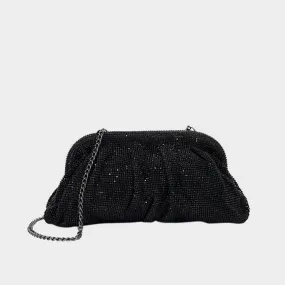 DUNE LONDON Elegant Embellished Mesh Clutch - Black