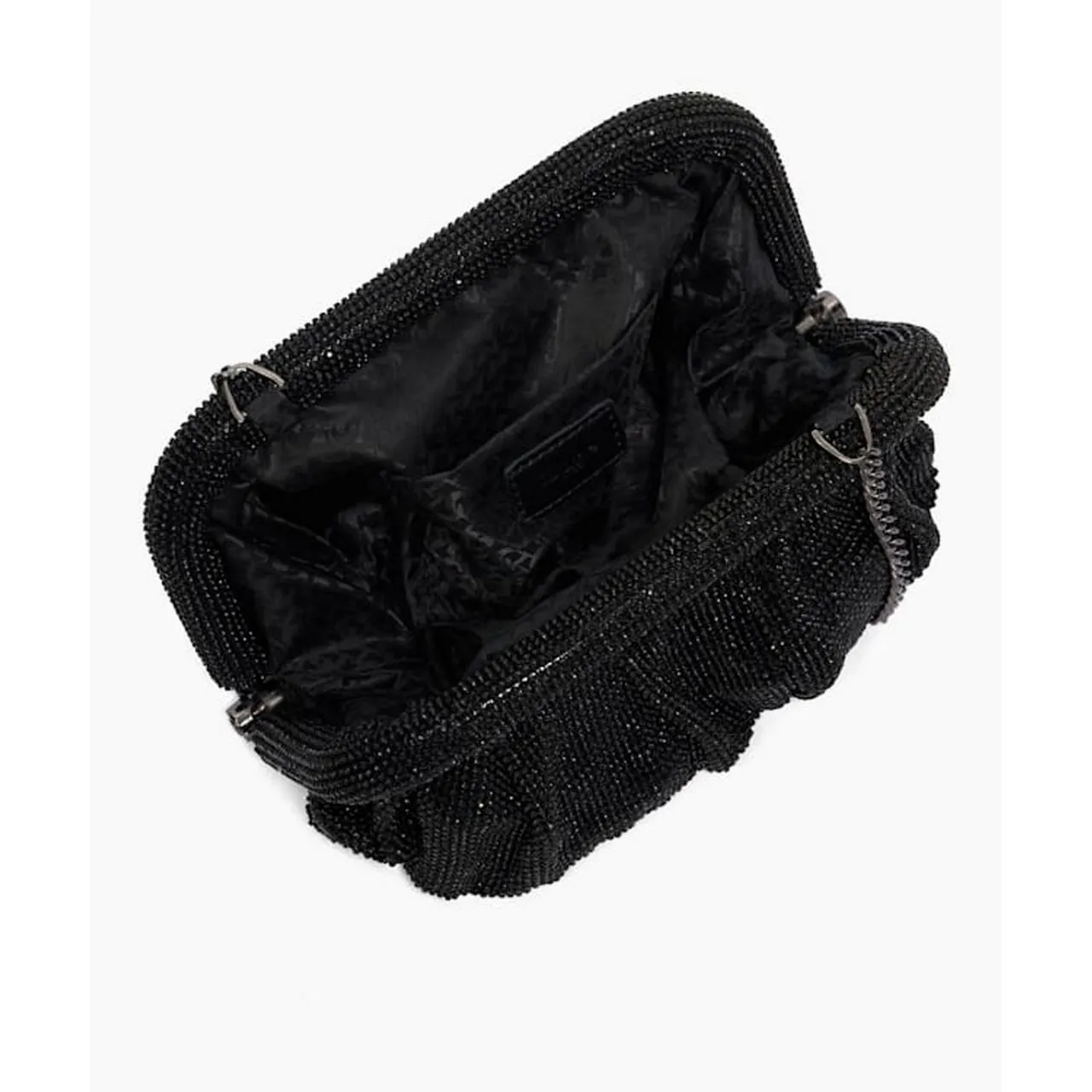 DUNE LONDON Elegant Embellished Mesh Clutch - Black