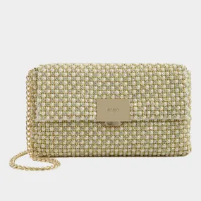 DUNE LONDON Evanders Embellished Clutch Bag - Ivory