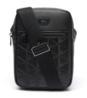 Embossed Monogram Vertical Satchel Noir