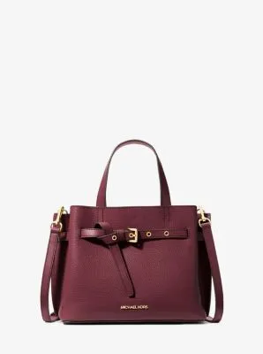 Emilia Small Pebbled Leather Satchel