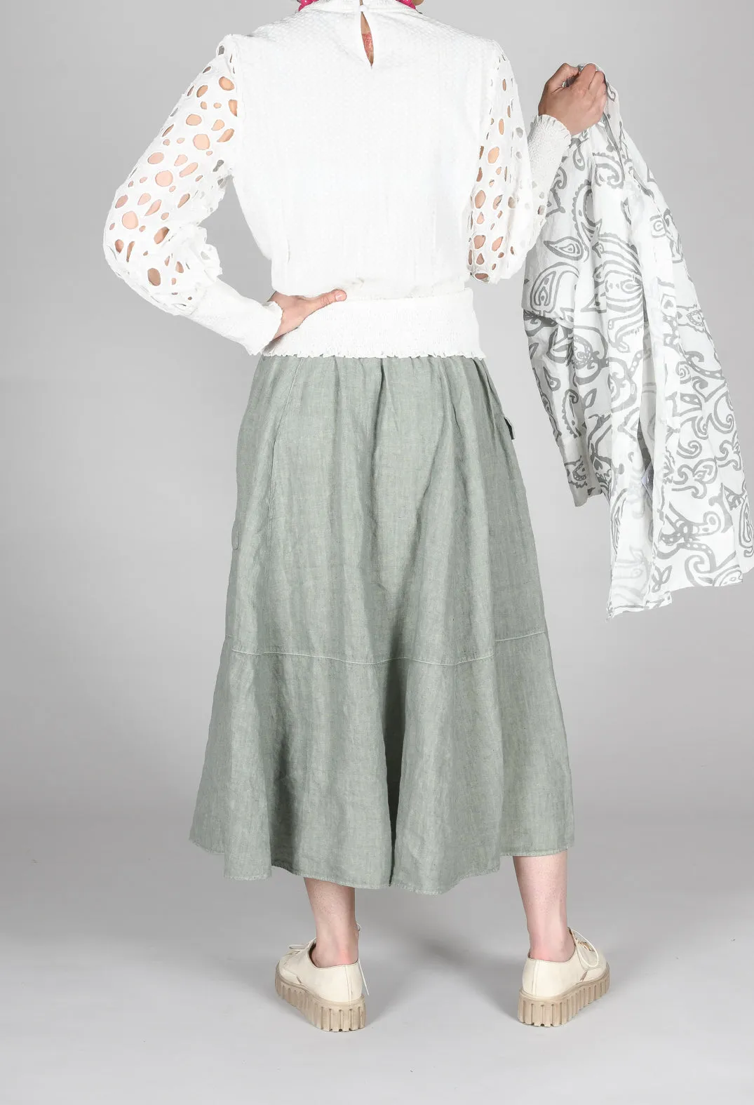 Gasita Skirt in Eucalyptus