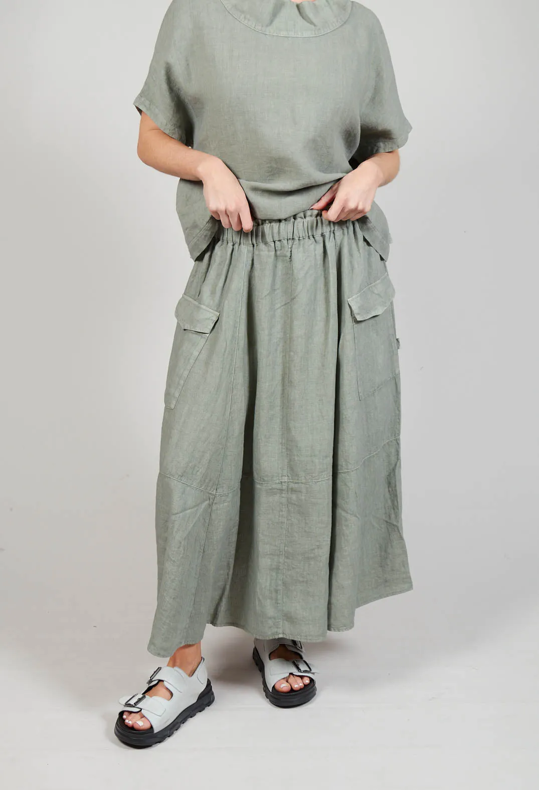 Gasita Skirt in Eucalyptus