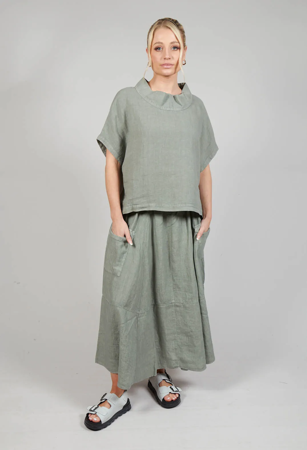 Gasita Skirt in Eucalyptus