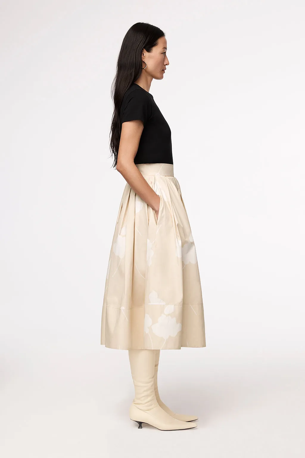 Gathered Circle Skirt