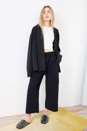 Gathered Culottes - Black