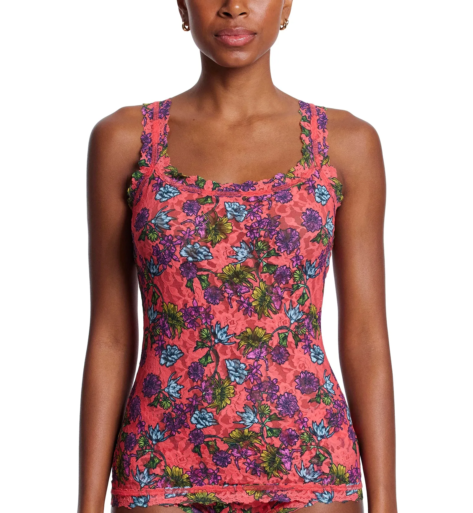 Hanky Panky Signature Lace Printed Unlined Camisole (PR1390L) - Wonderland Blooms