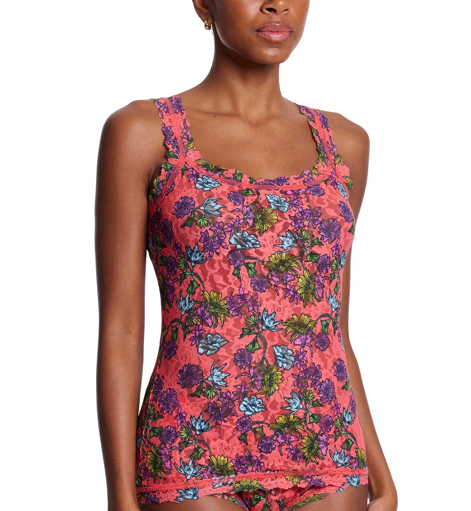 Hanky Panky Signature Lace Printed Unlined Camisole (PR1390L) - Wonderland Blooms