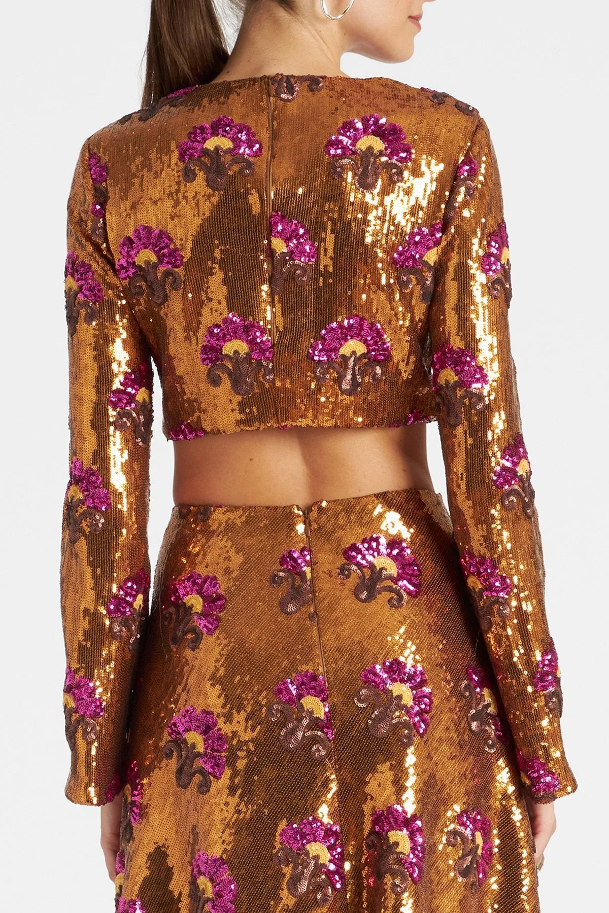 Holly Top in Textured Sequins