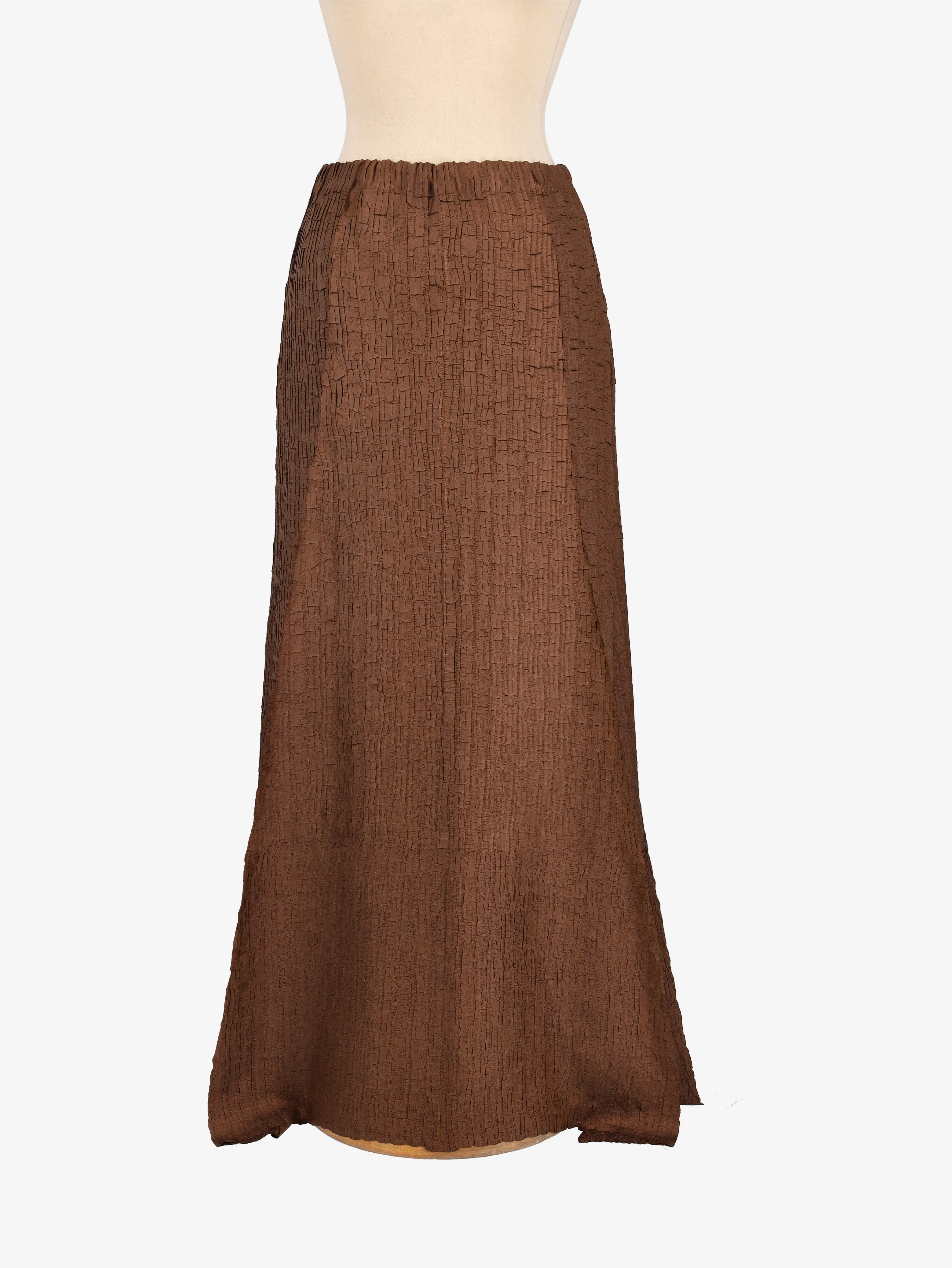 Issey Miyake Wrinkled Maxi Skirt - 00s