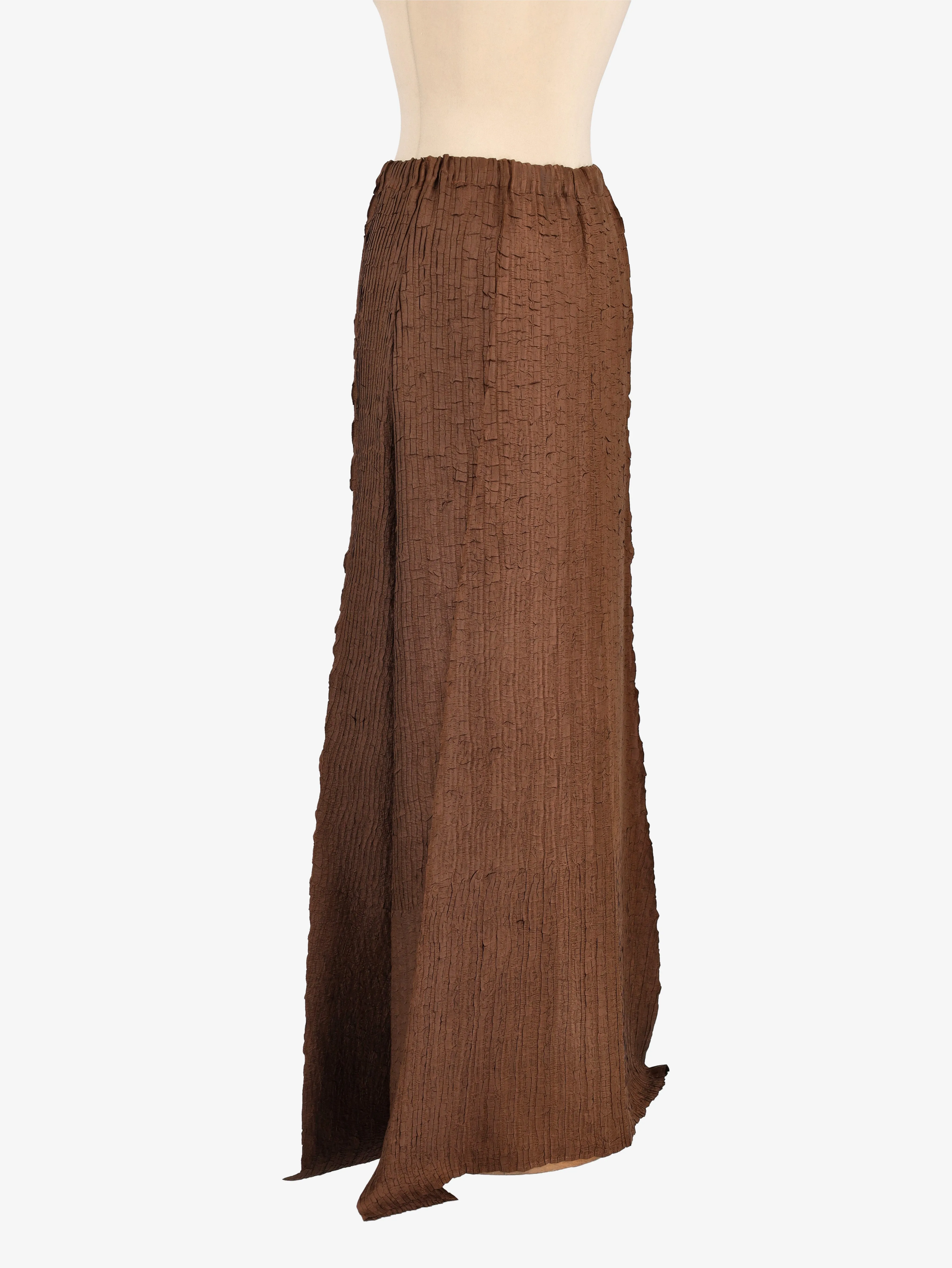 Issey Miyake Wrinkled Maxi Skirt - 00s