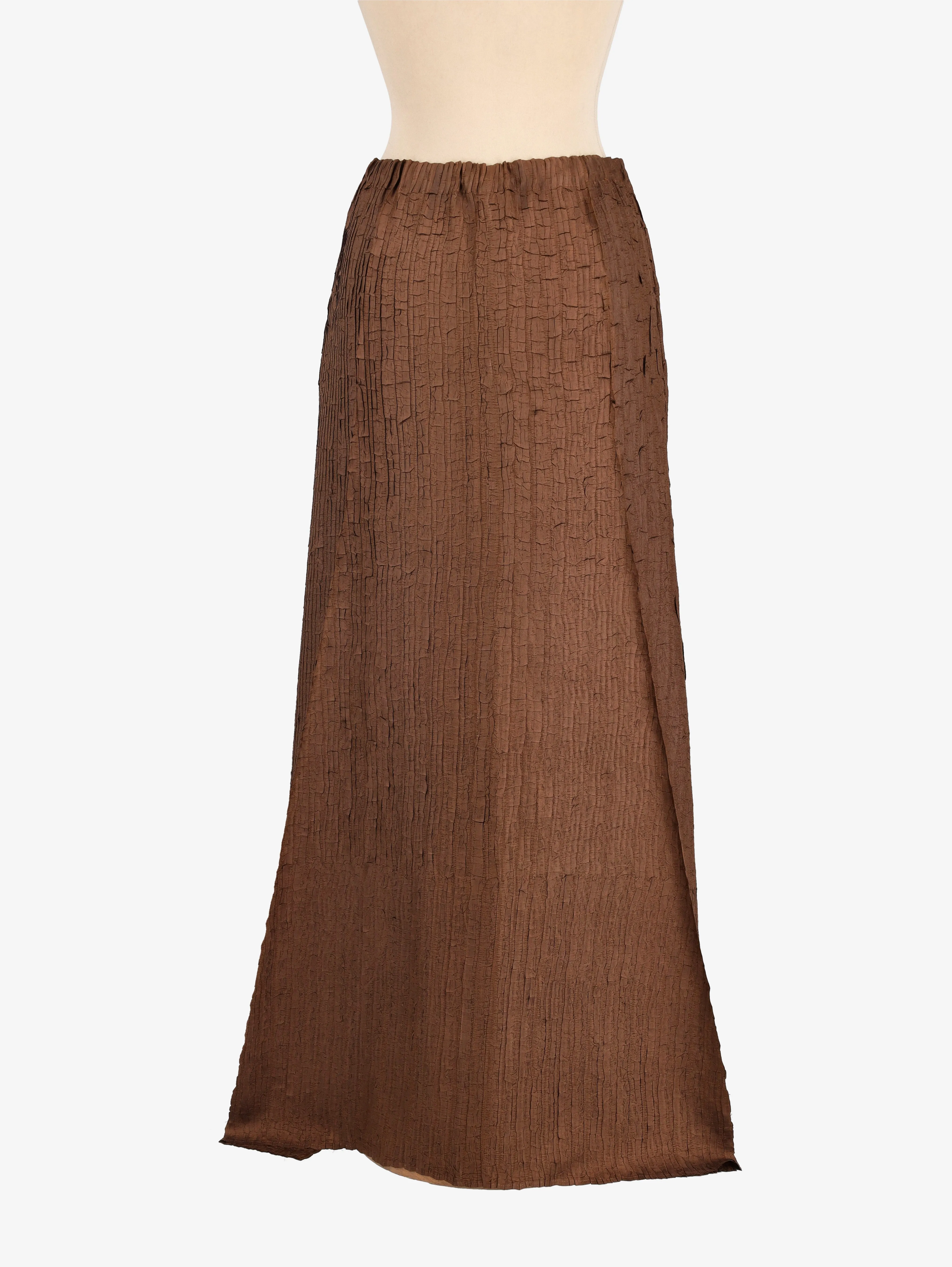 Issey Miyake Wrinkled Maxi Skirt - 00s