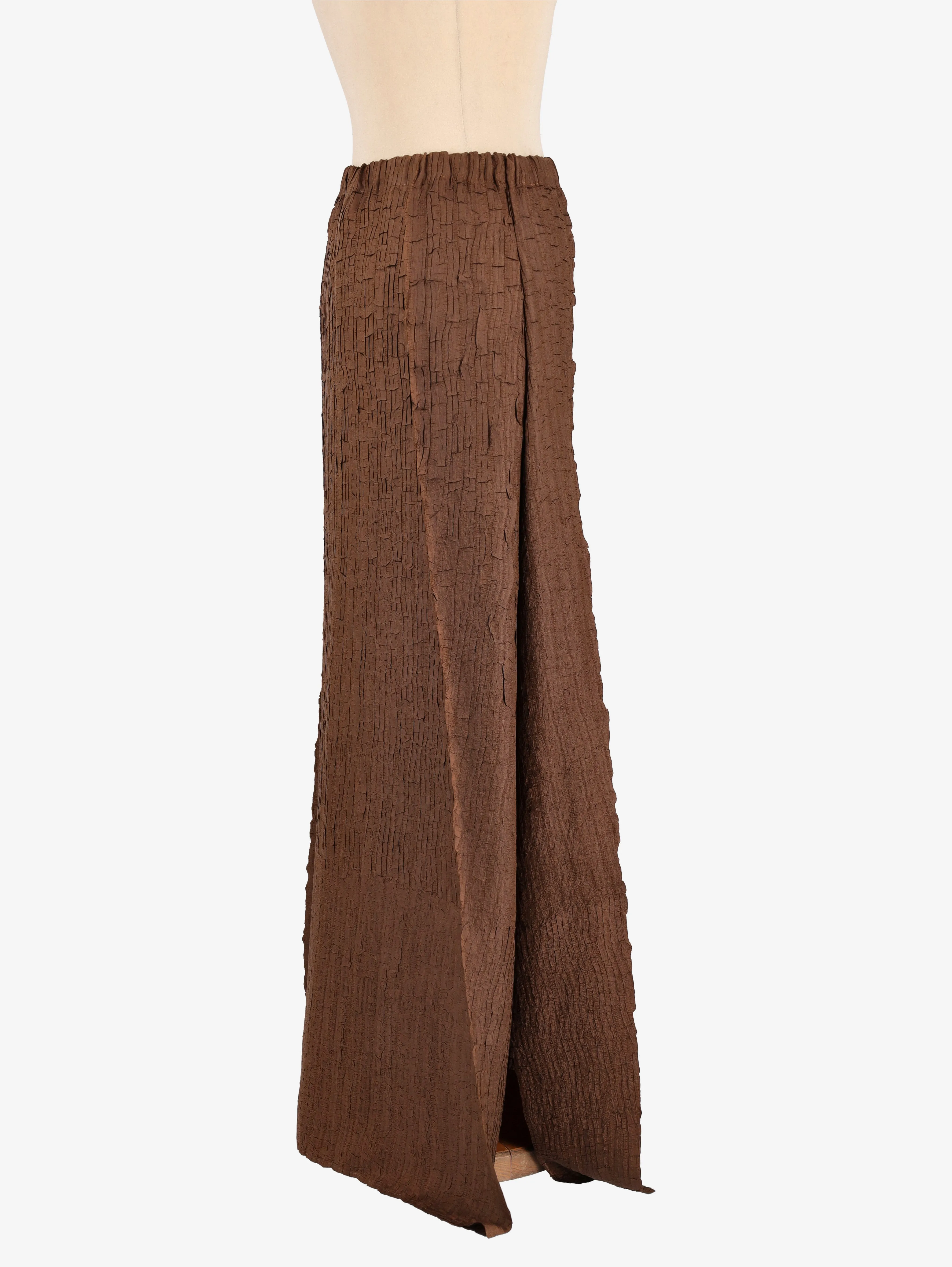 Issey Miyake Wrinkled Maxi Skirt - 00s