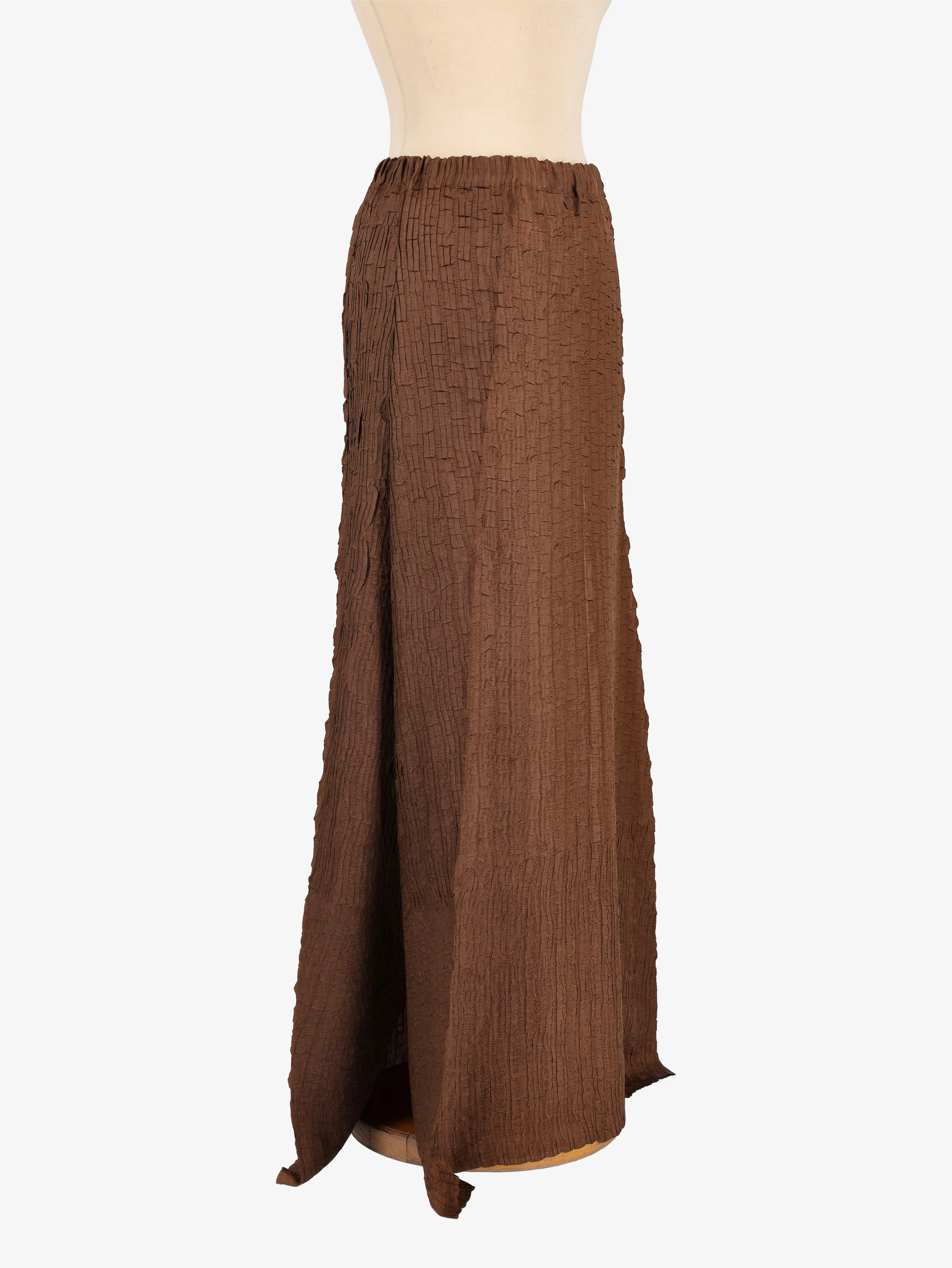 Issey Miyake Wrinkled Maxi Skirt - 00s